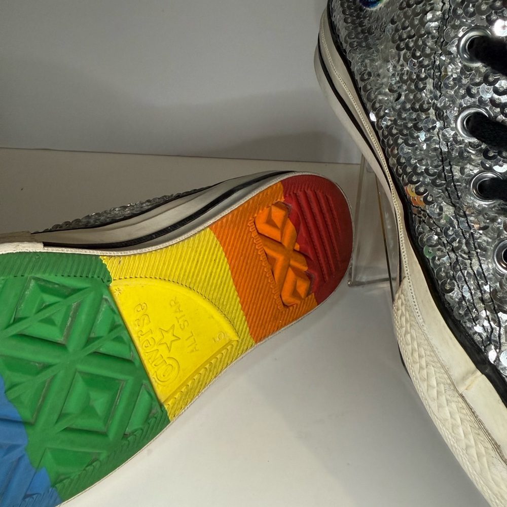 Converse Multicolor Sequin High-Top Sneakers - Picture 7 of 8